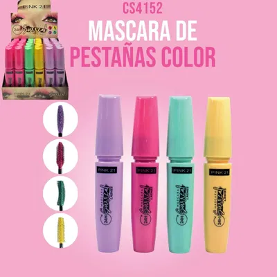 Máscara de pestañas Con Color PINK 21 (precio por unidad)