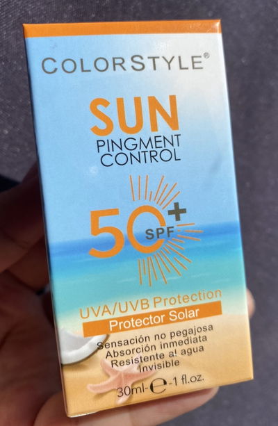 Protector Solar COLORSTYLE absorción inmediata UVA/UVB - 50 spf 30ML 