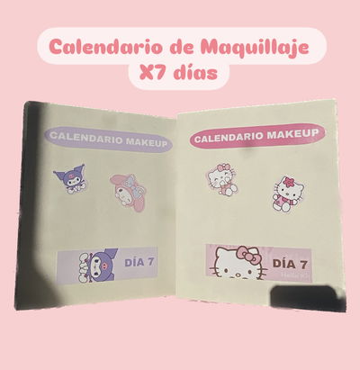 Calendario de maquillaje X7 días “Kuromi o Hello Kitty
