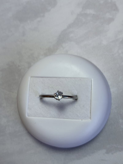 Anillo Promesa silver (cubic grande)