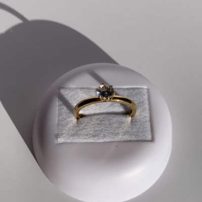 Anillo Promesa gold (Cubic grande)