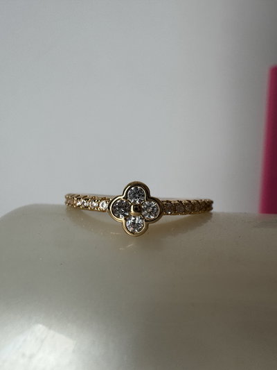 Anillo Flor dorado
