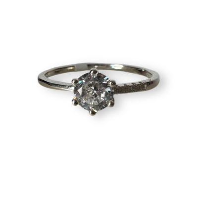 Anillo Diamante Plata 925