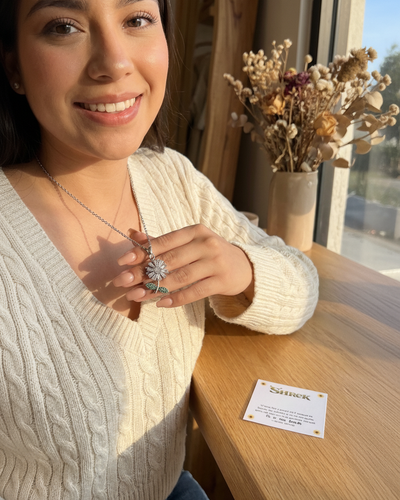 Collar Girasol Giratorio + Tarjeta Shrek 🌻