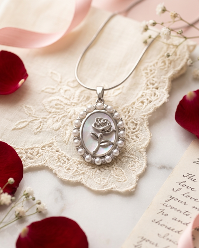 Collar Rosa vintage