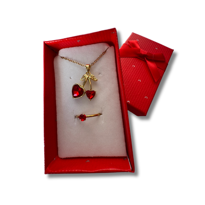 Set: Anillo promesa + Collar Cherry