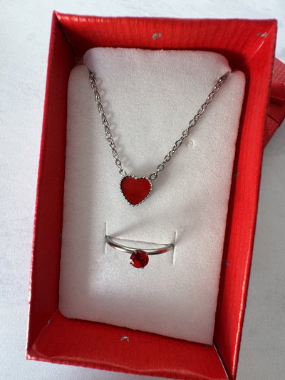 Set: Anillo promesa + Collar Heart Cleff