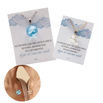 Set de Collares Cielo para Compartir - Amigas a Distancia - Acero Quirúrgico