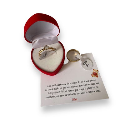 Anillo Promesa D + Alianza D + Estuche LEER DESCRIPCIÓN 