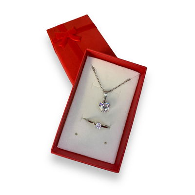 Set: Anillo promesa + Collar Corazon