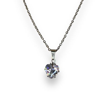 Collar Corazon brillante