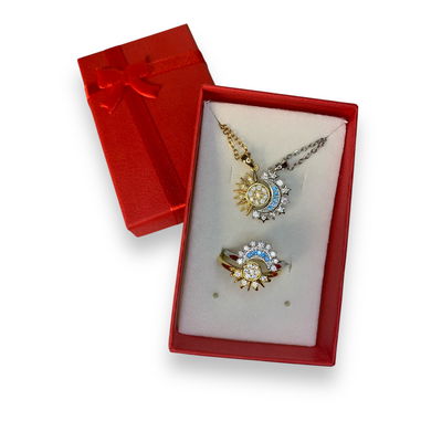 Set: Anillos Sol y Luna + Collares Sol y Luna