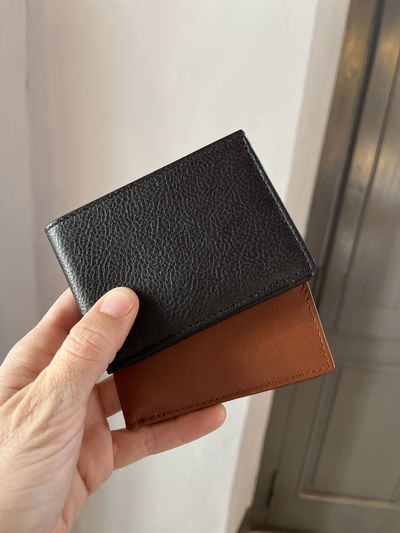 Billetera simple de cuero