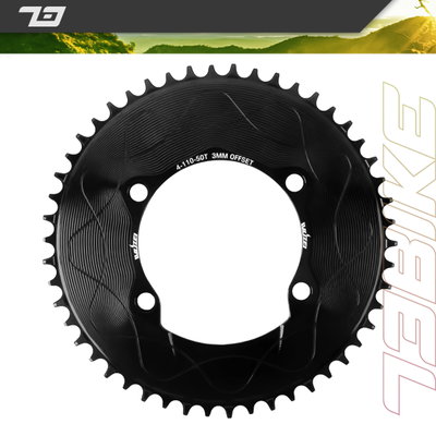 Monoplato Bcd 110 Asimetrico Tapado Shimano Ruta 50 O 52