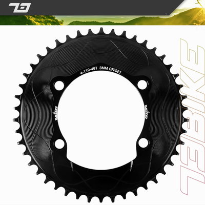 Monoplato Bcd 110 Asimetrico Tapado Shimano Ruta 46 48