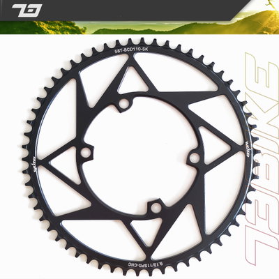 Monoplato 58 Bcd 110 Asimetrico Gravel Ruta Pista
