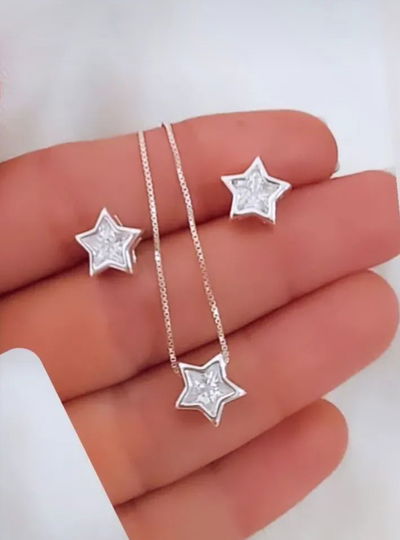 CONJUNTO ESTRELLA WHITE - 45 CM