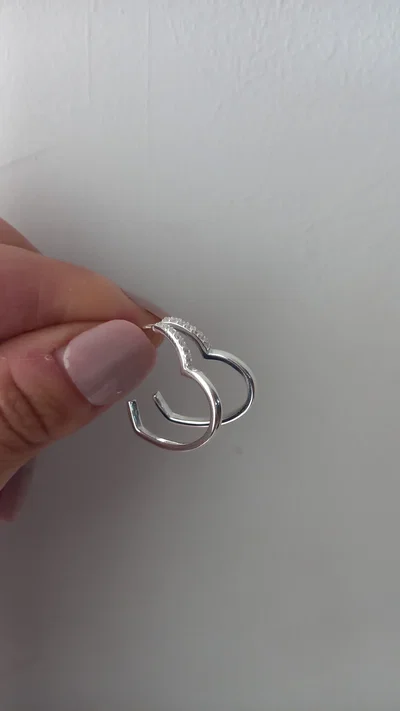 Argollas Corazón Pasantes 