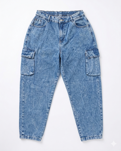 TALLE 48 MOM CARGO RÍGIDO 