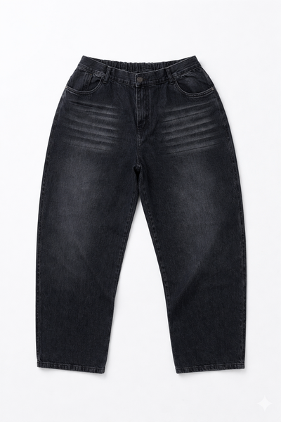 TALLES 52-54-56 JEAN WIDE GRIS BIGOTES RÍGIDO 