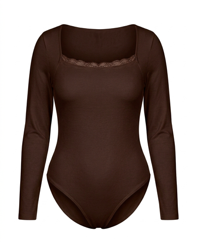 BODY MANGA LARGA ENCAJE 130 DE BUSTO