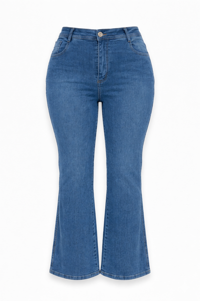 TALLE 58 JEAN WIDE LEG AZUL CELESTE LOCALIZADO ELASTIZADO