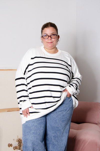 SWEATER RAYADO OVERSIZE