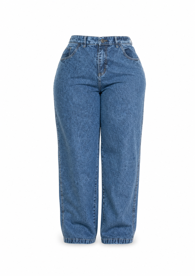 JEAN WIDE AZUL NEVADO ELASTIZADO 