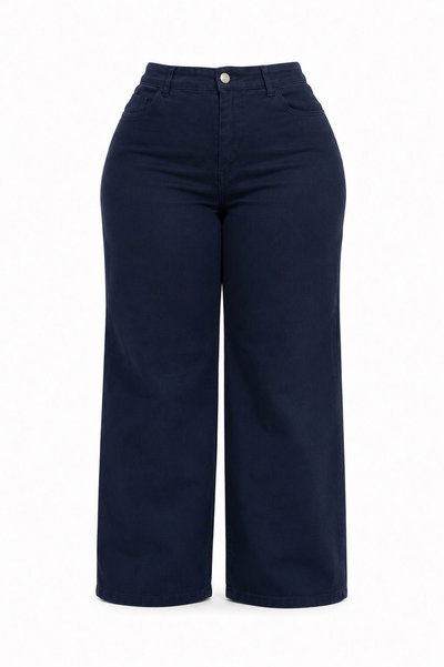 JEAN WIDE AZUL OSCURO ELASTIZADO