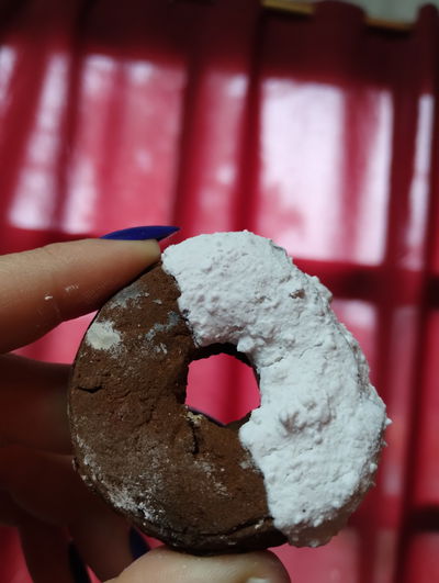 Donuts mitad barrito cocido combinado con caolin vainilla 
