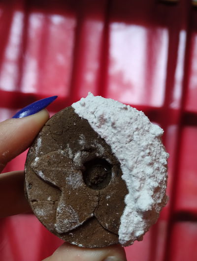 Galletones flor glaseados barro cocido y caolin vainilla 