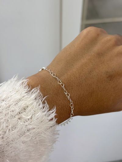 Pulsera corazones 