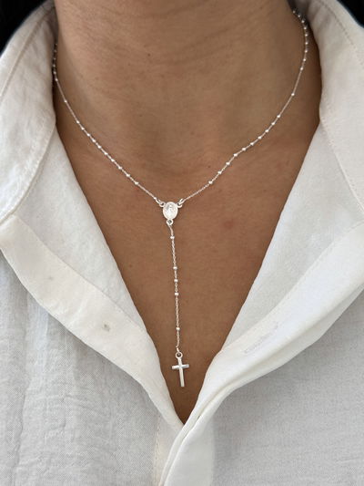 Rosario 1mm medalla milagrosa 