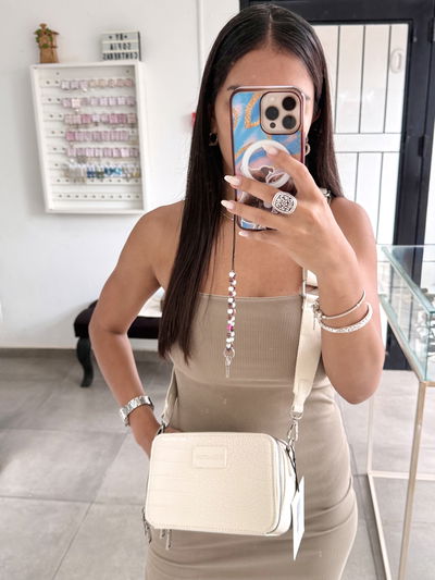 Bandolera penny croco