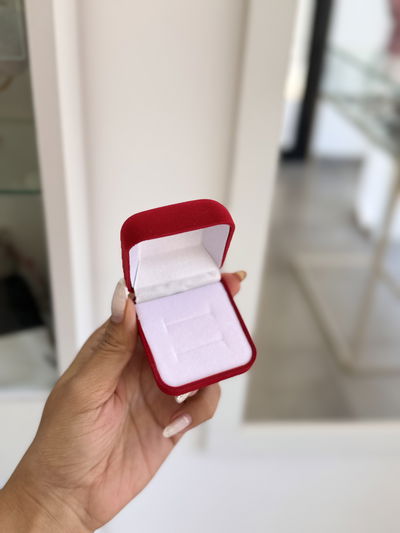 Estuche pana anillo/aros 