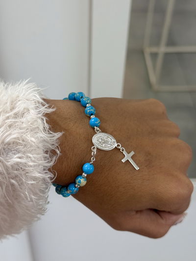 Pulsera denario turquesa 