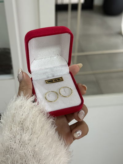 Argollas criollas oro18k