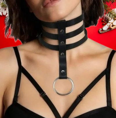 CHOKER TRES TIRAS CON ARO