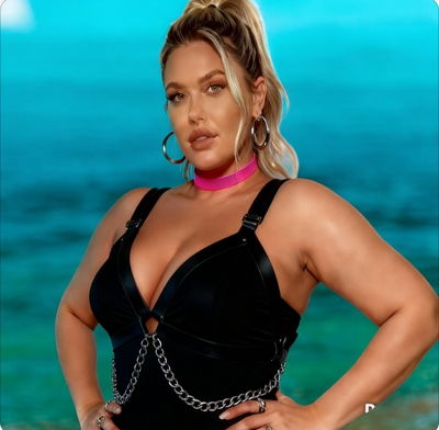 CORPIÑO TRIANGULO CON CADENA TALLE GRANDE