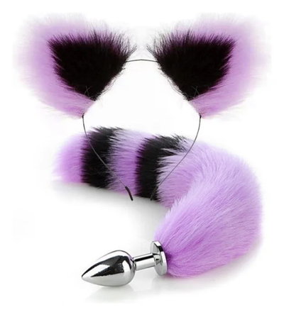 PLUG ANAL COLITA CON VINCHA CON OREJAS