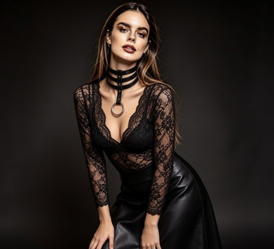 CHOKER TRES TIRAS CON ARO 