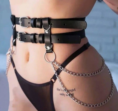 ARNES DE CINTURA CON DOBLE CADENA 