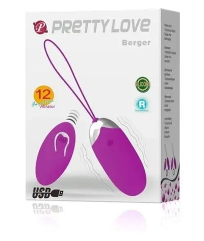 BALITA VIBRADORA CON CONTROL REMOTO BERGER PRETTY LOVE 