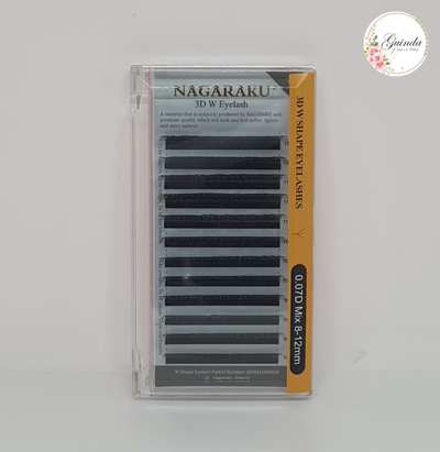 PESTAÑAS 3D  PELO POR PELO MIX (8MM - 12 MM - 0.07D)