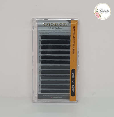 PESTAÑAS 3D PELO POR PELO (13 MM - 0.07D)