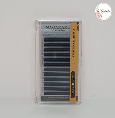 PESTAÑAS 3D PELO POR PELO (11 MM - 0.07D)
