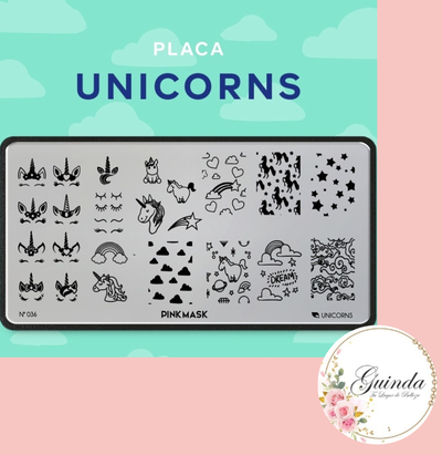 Placas Stamping Pink Mask #2