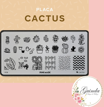 Placas de Stamping Pink Mask #4