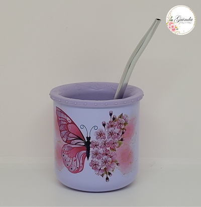 MATE MARIPOSA LILA