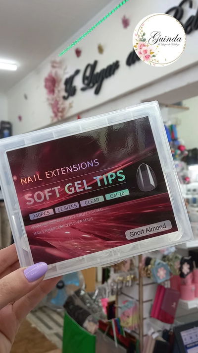 TIPS SOFT GEL ALMENDRA CORTO